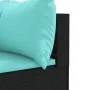 Set muebles de jardín 6 piezas y cojines ratán sintético negro de , Conjuntos de jardín - Ref: Foro24-3308100, Precio: 438,72...