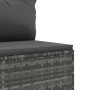 Gartenmöbel-Set 5-teilig mit grauen Polstern aus synthetischem Rattan von , Gartensets - Ref: Foro24-3308154, Preis: 369,81 €...