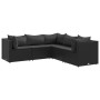 5-piece garden furniture set with black synthetic rattan cushions by , Garden sets - Ref: Foro24-3308123, Price: 411,25 €, Di...