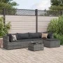 Set de muebles de jardín 6 pzas y cojines ratán sintético gris de , Conjuntos de jardín - Ref: Foro24-3308066, Precio: 360,80...
