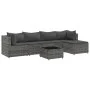 Set de muebles de jardín 6 pzas y cojines ratán sintético gris de , Conjuntos de jardín - Ref: Foro24-3308066, Precio: 360,80...