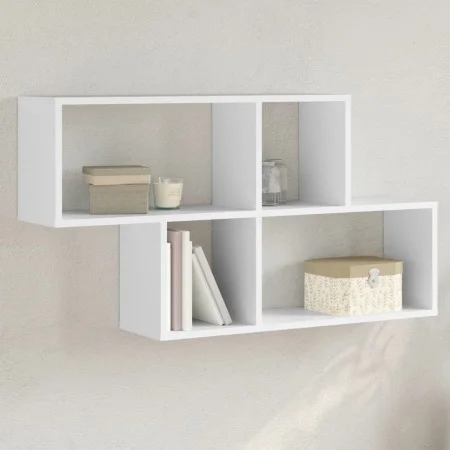 Wandregal aus weißem Ingenieurholz 100x20x53 cm von , Regale und Regale - Ref: Foro24-848017, Preis: 44,17 €, Rabatt: %