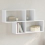 Estantería de pared madera ingeniería blanco 100x20x53 cm de , Estantes y estanterías - Ref: Foro24-848017, Precio: 45,04 €, ...