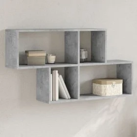 Engineered wood gray concrete wall shelf 100x20x53 cm by , Shelves and shelves - Ref: Foro24-848020, Price: 41,88 €, Discount: %