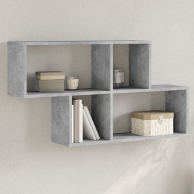 Wandregal aus grauem Beton-Ingenieurholz 100x20x53 cm von , Regale und Regale - Ref: Foro24-848020, Preis: 42,58 €, Rabatt: %