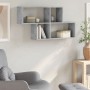 Engineered wood gray concrete wall shelf 100x20x53 cm by , Shelves and shelves - Ref: Foro24-848020, Price: 42,58 €, Discount: %