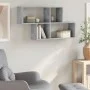 Engineered wood gray concrete wall shelf 100x20x53 cm by , Shelves and shelves - Ref: Foro24-848020, Price: 41,88 €, Discount: %