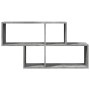 Engineered wood gray concrete wall shelf 100x20x53 cm by , Shelves and shelves - Ref: Foro24-848020, Price: 42,58 €, Discount: %