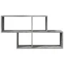 Engineered wood gray concrete wall shelf 100x20x53 cm by , Shelves and shelves - Ref: Foro24-848020, Price: 41,88 €, Discount: %