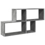 Engineered wood gray concrete wall shelf 100x20x53 cm by , Shelves and shelves - Ref: Foro24-848020, Price: 42,58 €, Discount: %