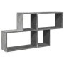 Engineered wood gray concrete wall shelf 100x20x53 cm by , Shelves and shelves - Ref: Foro24-848020, Price: 41,88 €, Discount: %