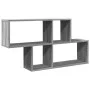 Engineered wood gray Sonoma wall shelf 100x20x53 cm by , Shelves and shelves - Ref: Foro24-848022, Price: 41,75 €, Discount: %