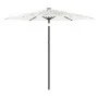 Garden umbrella with white steel pole 268x268x226 cm by , Umbrellas - Ref: Foro24-4005104, Price: 93,59 €, Discount: %