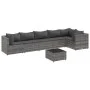 7-piece garden furniture set with gray synthetic rattan cushions by , Garden sets - Ref: Foro24-3308114, Price: 497,27 €, Dis...
