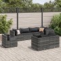 Gartenmöbel-Set 8-teilig mit grauen Polstern aus synthetischem Rattan von , Gartensets - Ref: Foro24-3308194, Preis: 546,96 €...