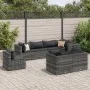 Set de muebles de jardín 8 pzas y cojines ratán sintético gris de , Conjuntos de jardín - Ref: Foro24-3308194, Precio: 547,56...