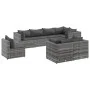Set de muebles de jardín 8 pzas y cojines ratán sintético gris de , Conjuntos de jardín - Ref: Foro24-3308194, Precio: 547,56...
