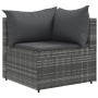 Gartenmöbel-Set 8-teilig mit grauen Polstern aus synthetischem Rattan von , Gartensets - Ref: Foro24-3308194, Preis: 546,96 €...