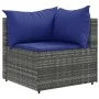 Garden furniture set 8 pieces and gray synthetic rattan cushions by , Garden sets - Ref: Foro24-3308039, Price: 499,14 €, Dis...
