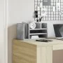 Wooden desktop organizer with concrete engineering 44.5x24x25 cm by , Classification and organization - Ref: Foro24-848041, P...