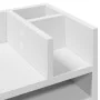 Wooden desktop organizer with concrete engineering 44.5x24x25 cm by , Classification and organization - Ref: Foro24-848041, P...