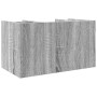 Schreibtisch-Organizer aus grauem Ingenieurholz, 44,5x24x25 cm. von , Klassifizierung und Organisation - Ref: Foro24-848043, ...