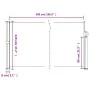 Retractable side awning in anthracite grey, 120x500 cm. by , Umbrellas - Ref: Foro24-4004413, Price: 83,97 €, Discount: %