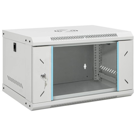 6U 19" IP20 wall-mounted server rack cabinet 53x40x30 cm by , Network storage systems - Ref: Foro24-30259, Price: 71,14 €, Di...