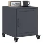 Bedside table in anthracite grey steel, 36x39x43.5 cm by , Nightstands - Ref: Foro24-846618, Price: 49,23 €, Discount: %