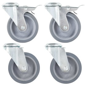 Swivel wheels with pin hole 24 units 100 mm by , Material handling - Ref: Foro24-277894, Price: 129,78 €, Discount: %