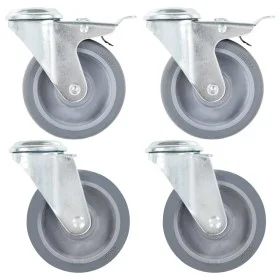 Swivel wheels with pin hole 24 units 100 mm by , Material handling - Ref: Foro24-277894, Price: 127,55 €, Discount: %