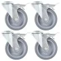 Swivel wheels with pin hole 16 units 100 mm by , Material handling - Ref: Foro24-277868, Price: 88,14 €, Discount: %