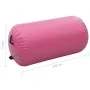 Inflatable gymnastics roll with pink PVC pump 120x75 cm by vidaXL, Yoga and pilates - Ref: Foro24-92715, Price: 104,54 €, Dis...