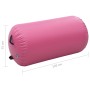 Rollo hinchable de gimnasia con bomba PVC rosa 120x75 cm | Foro24.es | Tu tienda online para hogar, jardín y más Foro24.es