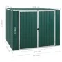 Cobertizo de jardín acero galvanizado verde 195x198x159 cm de , Cobertizos - Ref: Foro24-46253, Precio: 246,89 €, Descuento: %