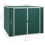 Cobertizo de jardín acero galvanizado verde 195x198x159 cm de , Cobertizos - Ref: Foro24-46253, Precio: 253,45 €, Descuento: %