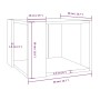 Mesa de centro madera contrachapada gris Sonoma 40x40x30 cm de , Mesas de centro - Ref: Foro24-815169, Precio: 32,07 €, Descu...