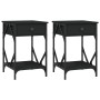Nachttische 2 Stück Sperrholz Schwarz 40x42x60 cm von , Nachttische - Ref: Foro24-826336, Preis: 83,24 €, Rabatt: %
