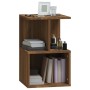 Nachttische 2 Stück aus braunem Eichenfurnier 35x35x55 cm von , Nachttische - Ref: Foro24-815188, Preis: 70,76 €, Rabatt: %