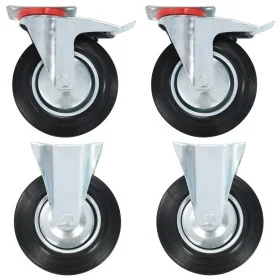 Transport wheels 4 units 200 mm by , Material handling - Ref: Foro24-143465, Price: 71,41 €, Discount: %