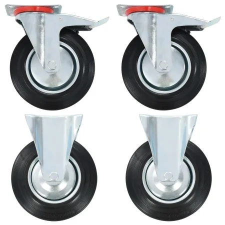 Transport wheels 4 units 200 mm by , Material handling - Ref: Foro24-143465, Price: 71,41 €, Discount: %