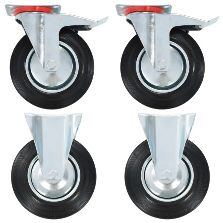 Transportrollen 4 Stück 200 mm von , Materialhandhabung - Ref: Foro24-143465, Preis: 66,09 €, Rabatt: %