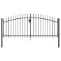 Doppeltes Tor für Zaun mit Lanzen-Spitzen 300x150 cm von , Gartentore - Ref: Foro24-144359, Preis: 194,56 €, Rabatt: %