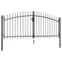 Doppeltes Tor für Zaun mit Lanzen-Spitzen 300x150 cm von , Gartentore - Ref: Foro24-144359, Preis: 194,56 €, Rabatt: %
