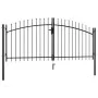 Double gate for fence with spear tips 300x150 cm by , garden gates - Ref: Foro24-144359, Price: 189,91 €, Discount: %