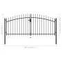 Double gate for fence with spear tips 300x150 cm by , garden gates - Ref: Foro24-144359, Price: 189,91 €, Discount: %