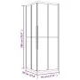 Cabina de ducha ESG esmerilado 70x70x180 cm de , Puertas de ducha - Ref: Foro24-151843, Precio: 282,33 €, Descuento: %