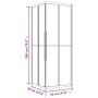 Mattglas-Duschkabine aus ESG 70x70x180 cm. von , Duschtüren - Ref: Foro24-151843, Preis: 287,76 €, Rabatt: %