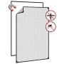 Magnetic mosquito net for windows in anthracite gray, 80x120 cm. by , Mosquito nets for windows - Ref: Foro24-153850, Price: ...