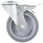 Ruedas giratorias agujero pasador y frenos dobles 4 uds 100 mm de , Manipulación de materiales - Ref: Foro24-143427, Precio: ...